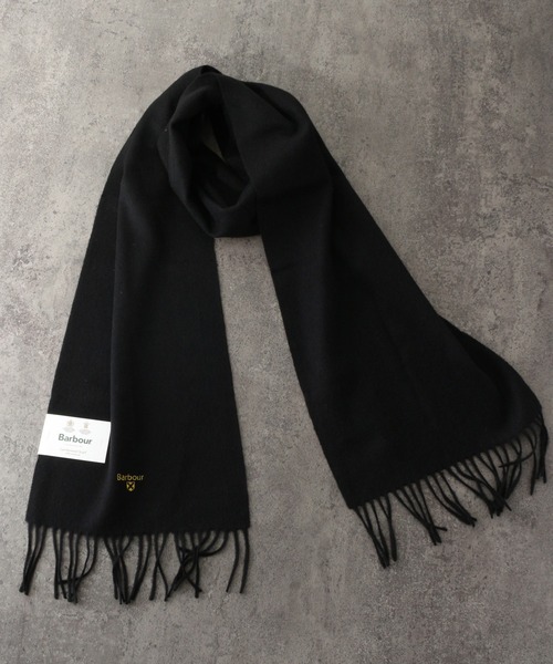 BARBOUR/バブアー】Plain lambswool scarf/プレーン ラムズウール