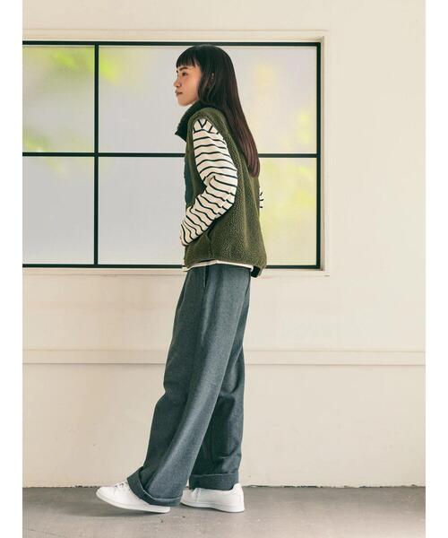 セール】異素材切り替えボアベスト（ダウンベスト）｜AMERICAN HOLIC