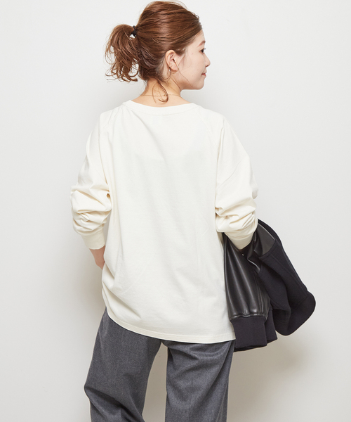 Spick &amp; span ラグランロゴロンT ラグランユーロヴィンテージロゴロンT | スピック＆スパン(Spick