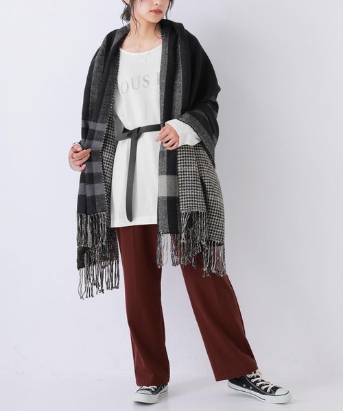 osharewalker（オシャレウォーカー）の「【廃盤】『バックルレスデザインベルト』（ベルト・レディース・ダークブラウン/レッド/ブラック・FREE）」の4枚目の写真