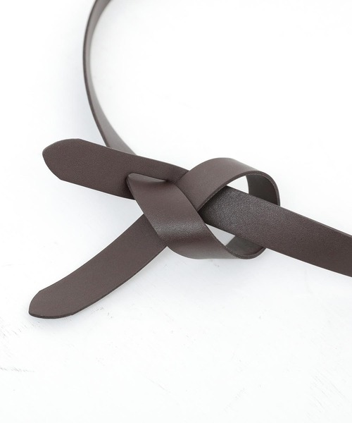 osharewalker（オシャレウォーカー）の「【廃盤】『バックルレスデザインベルト』（ベルト・レディース・ダークブラウン/レッド/ブラック・FREE）」の13枚目の写真