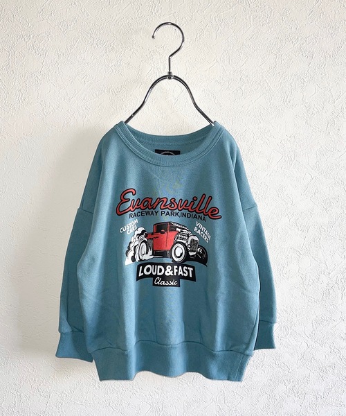 Life Support Products（ライフサポートプロダクツ）の「裏毛プリントクルーネックスウェット（80～150cm）（スウェット・キッズ・オフホワイト/ブラック/ネイビー/チャコール/ライトブルー/オレンジ/イエロー/グリーン/アイボリー/杢グレー・120/110/100/140/130/150/95/80/90）」の7枚目の写真