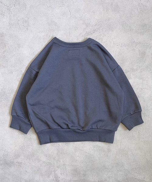 Life Support Products（ライフサポートプロダクツ）の「裏毛プリントクルーネックスウェット（80～150cm）（スウェット・キッズ・オフホワイト/ブラック/ネイビー/チャコール/ライトブルー/オレンジ/イエロー/グリーン/アイボリー/杢グレー・120/110/100/140/130/150/95/80/90）」の12枚目の写真