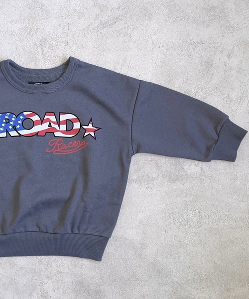 Life Support Products（ライフサポートプロダクツ）の「裏毛プリントクルーネックスウェット（80～150cm）（スウェット・キッズ・オフホワイト/ブラック/ネイビー/チャコール/ライトブルー/オレンジ/イエロー/グリーン/アイボリー/杢グレー・120/110/100/140/130/150/95/80/90）」の13枚目の写真