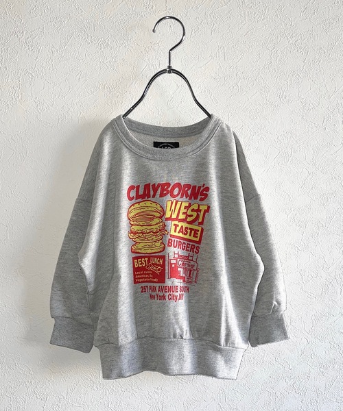 Life Support Products（ライフサポートプロダクツ）の「裏毛プリントクルーネックスウェット（80～150cm）（スウェット・キッズ・オフホワイト/ブラック/ネイビー/チャコール/ライトブルー/オレンジ/イエロー/グリーン/アイボリー/杢グレー・120/110/100/140/130/150/95/80/90）」の15枚目の写真