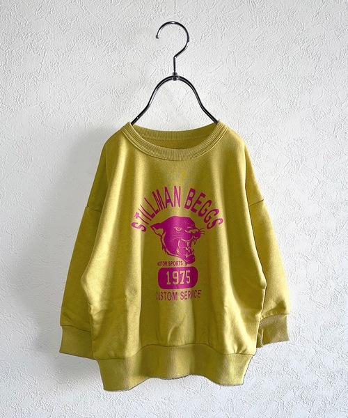 Life Support Products（ライフサポートプロダクツ）の「裏毛プリントクルーネックスウェット（80～150cm）（スウェット・キッズ・オフホワイト/ブラック/ネイビー/チャコール/ライトブルー/オレンジ/イエロー/グリーン/アイボリー/杢グレー・120/110/100/140/130/150/95/80/90）」の17枚目の写真