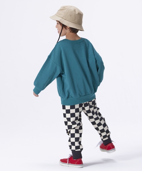 Life Support Products（ライフサポートプロダクツ）の「裏毛プリントクルーネックスウェット（80～150cm）（スウェット・キッズ・オフホワイト/ブラック/ネイビー/チャコール/ライトブルー/オレンジ/イエロー/グリーン/アイボリー/杢グレー・120/110/100/140/130/150/95/80/90）」の21枚目の写真