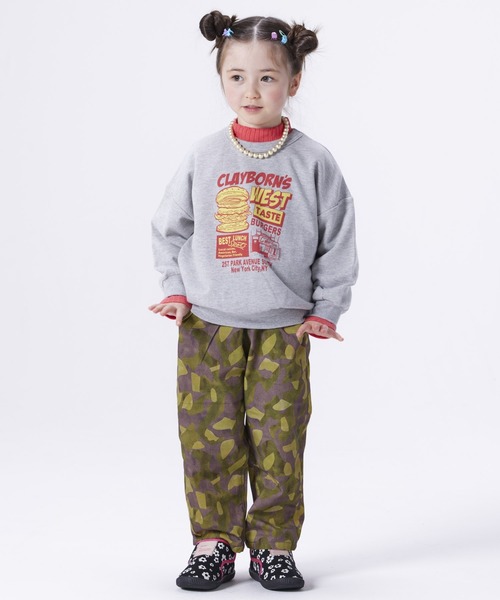 Life Support Products（ライフサポートプロダクツ）の「裏毛プリントクルーネックスウェット（80～150cm）（スウェット・キッズ・オフホワイト/ブラック/ネイビー/チャコール/ライトブルー/オレンジ/イエロー/グリーン/アイボリー/杢グレー・120/110/100/140/130/150/95/80/90）」の22枚目の写真