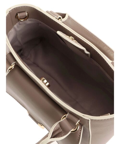 MERCURYDUO(マーキュリーデュオ)の「フラップデザインミニバッグ(ハンドバッグ・レディース・ベージュ/ブラウン/アイボリー・FREE)」の8枚目の写真