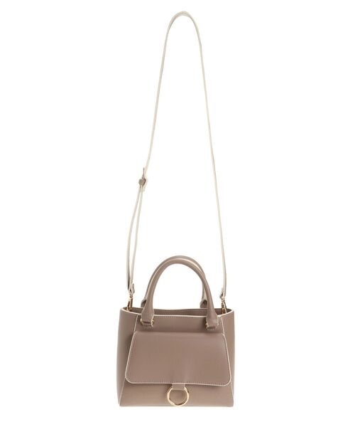 MERCURYDUO(マーキュリーデュオ)の「フラップデザインミニバッグ(ハンドバッグ・レディース・ベージュ/ブラウン/アイボリー・FREE)」の10枚目の写真