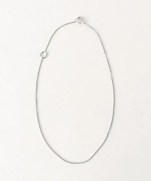 green label relaxing（グリーンレーベルリラクシング）の「2WAY リングチェーンネックレス（ネックレス・レディース・シルバー/ゴールド・FREE）」の2枚目の写真