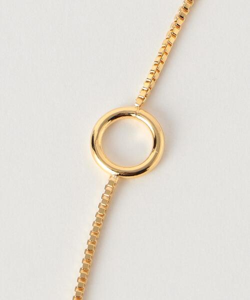 green label relaxing（グリーンレーベルリラクシング）の「2WAY リングチェーンネックレス（ネックレス・レディース・シルバー/ゴールド・FREE）」の3枚目の写真
