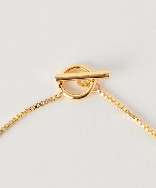 green label relaxing（グリーンレーベルリラクシング）の「2WAY リングチェーンネックレス（ネックレス・レディース・シルバー/ゴールド・FREE）」の4枚目の写真