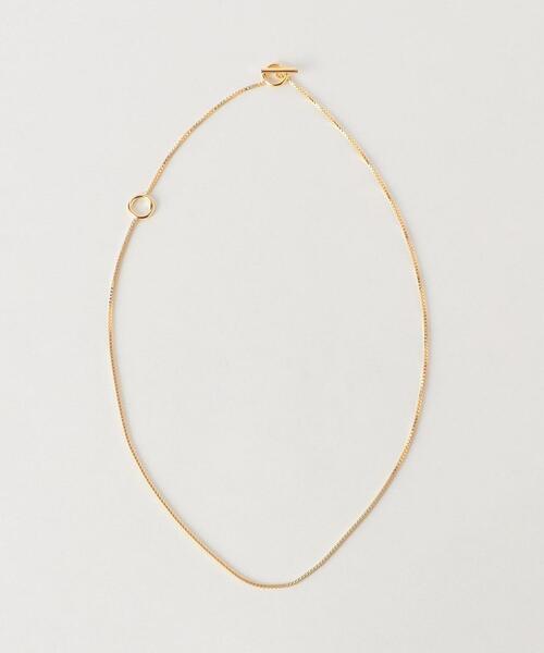 green label relaxing（グリーンレーベルリラクシング）の「2WAY リングチェーンネックレス（ネックレス・レディース・シルバー/ゴールド・FREE）」の5枚目の写真