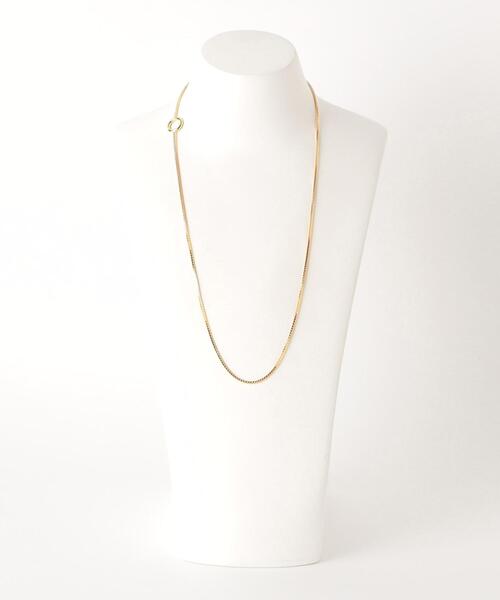 green label relaxing（グリーンレーベルリラクシング）の「2WAY リングチェーンネックレス（ネックレス・レディース・シルバー/ゴールド・FREE）」の6枚目の写真