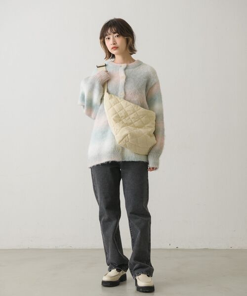 RETRO GIRL（レトロガール）の「グラデーションニットカーデ（カーディガン/ボレロ・レディース・オレンジ系その他/ブルー系その他/グレー系その他・FREE）」の4枚目の写真