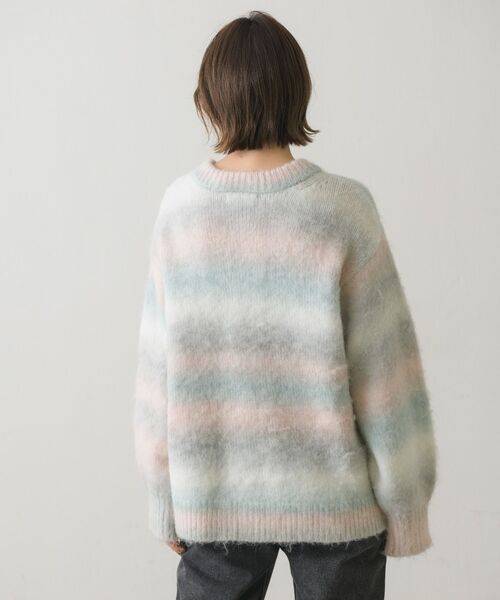 RETRO GIRL（レトロガール）の「グラデーションニットカーデ（カーディガン/ボレロ・レディース・オレンジ系その他/ブルー系その他/グレー系その他・FREE）」の10枚目の写真