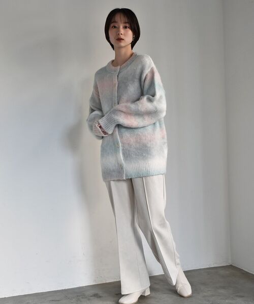 RETRO GIRL（レトロガール）の「グラデーションニットカーデ（カーディガン/ボレロ・レディース・オレンジ系その他/ブルー系その他/グレー系その他・FREE）」の13枚目の写真