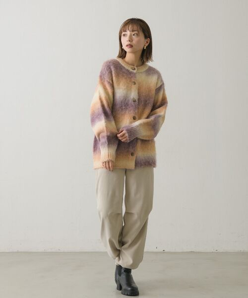 RETRO GIRL（レトロガール）の「グラデーションニットカーデ（カーディガン/ボレロ・レディース・オレンジ系その他/ブルー系その他/グレー系その他・FREE）」の14枚目の写真