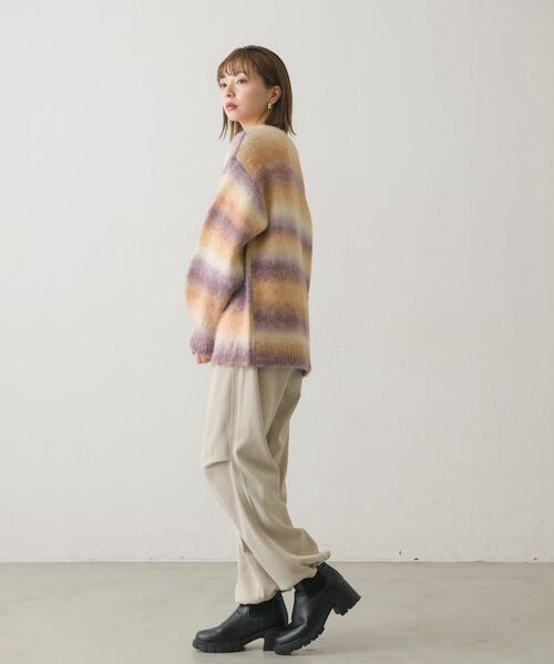 RETRO GIRL（レトロガール）の「グラデーションニットカーデ（カーディガン/ボレロ・レディース・オレンジ系その他/ブルー系その他/グレー系その他・FREE）」の15枚目の写真