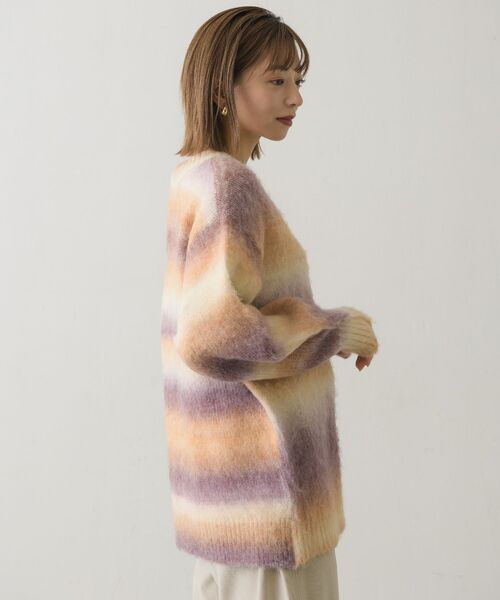 RETRO GIRL（レトロガール）の「グラデーションニットカーデ（カーディガン/ボレロ・レディース・オレンジ系その他/ブルー系その他/グレー系その他・FREE）」の19枚目の写真