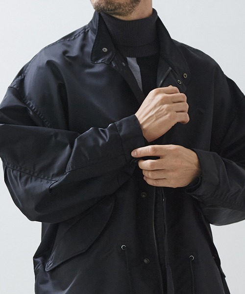 g-stage（ジーステージ）の「スタンドネックボリュームオーバーコート（モッズコート・メンズ・ブラック/カーキ・46/48）」の21枚目の写真