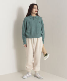 onulsoha | ポロ衿ケーブル柄ニット(ニット/セーター)