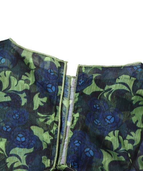 ANNA SUI NYC(アナ スイ エヌ ワイ シー)の「ANNA SUI NYC メロー切替シフォントップス(Tシャツ/カットソー・レディース・パープル/オレンジ/グリーン・M/L)」の10枚目の写真