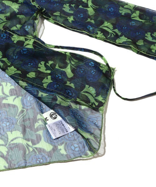 ANNA SUI NYC(アナ スイ エヌ ワイ シー)の「ANNA SUI NYC メロー切替シフォントップス(Tシャツ/カットソー・レディース・パープル/オレンジ/グリーン・M/L)」の13枚目の写真