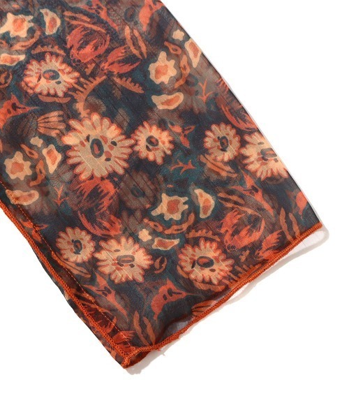 ANNA SUI NYC(アナ スイ エヌ ワイ シー)の「ANNA SUI NYC メロー切替シフォントップス(Tシャツ/カットソー・レディース・パープル/オレンジ/グリーン・M/L)」の6枚目の写真