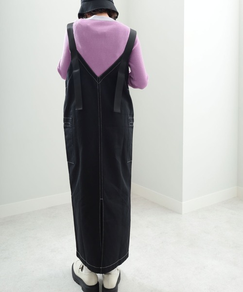 GeeRA（ジーラ）の「ミリタリーIラインジャンパースカート（ジャンパースカート・レディース・ブラック/カーキ・MEDIUM/LARGE）」の9枚目の写真