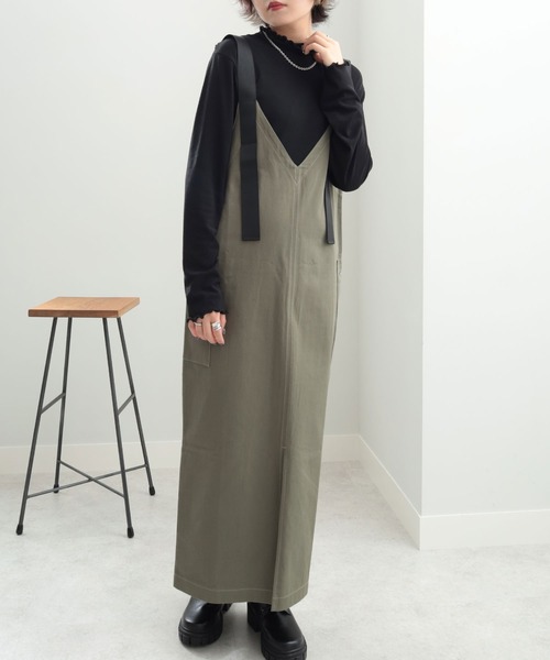 GeeRA（ジーラ）の「ミリタリーIラインジャンパースカート（ジャンパースカート・レディース・ブラック/カーキ・MEDIUM/LARGE）」の22枚目の写真