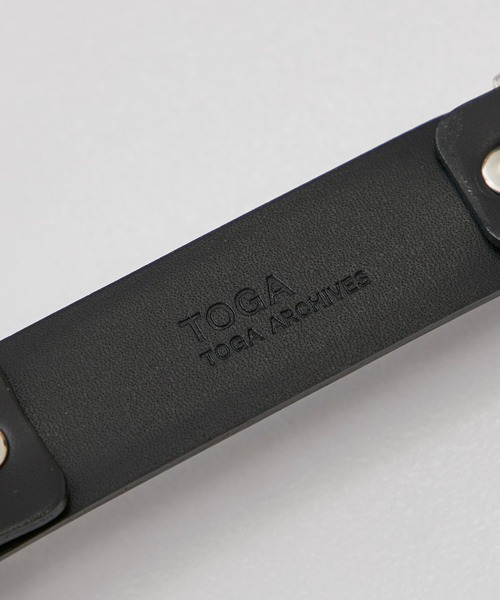 TOGA VIRILIS（トーガ ビリリース）の「Leather nylon belt（ベルト・メンズ・ブラック・FREE）」の5枚目の写真