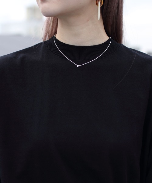 STEPS(ステップス)の「MEYAME/メヤメ コットンニットティー COTTON KNIT TEE(ニット/セーター・レディース・グリーン/オレンジ/ブラック・FREE)」の21枚目の写真