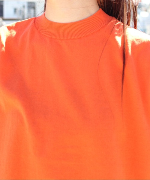 STEPS(ステップス)の「MEYAME/メヤメ コットンニットティー COTTON KNIT TEE(ニット/セーター・レディース・グリーン/オレンジ/ブラック・FREE)」の15枚目の写真