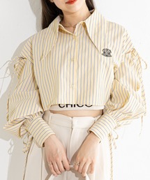 Chico | 【2023SS/新色追加】肩スリット短丈シャツ(シャツ/ブラウス)