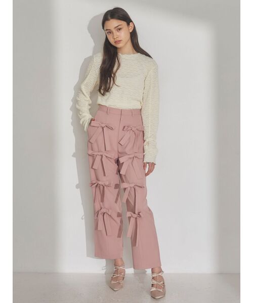 merry jenny（メリージェニー）の「floralストレッチレースtops（Tシャツ/カットソー・レディース・ライトブルー/ブラック/アイボリー・FREE）」の13枚目の写真