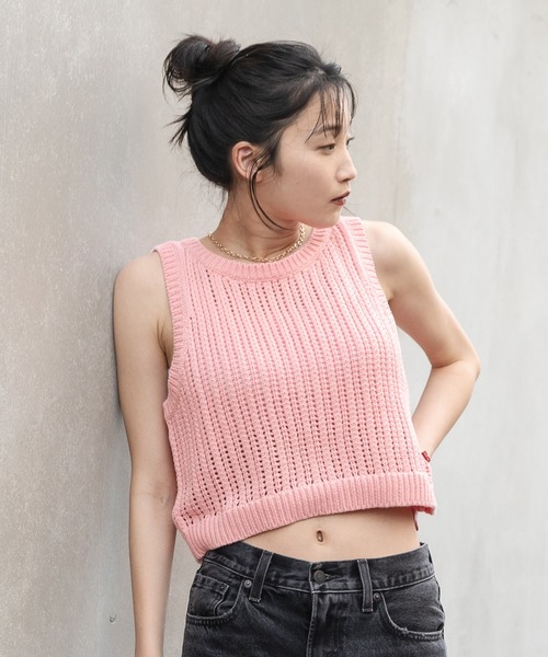 Levi's（リーバイス）の「リーバイス/Levi's ニットベスト ピンク