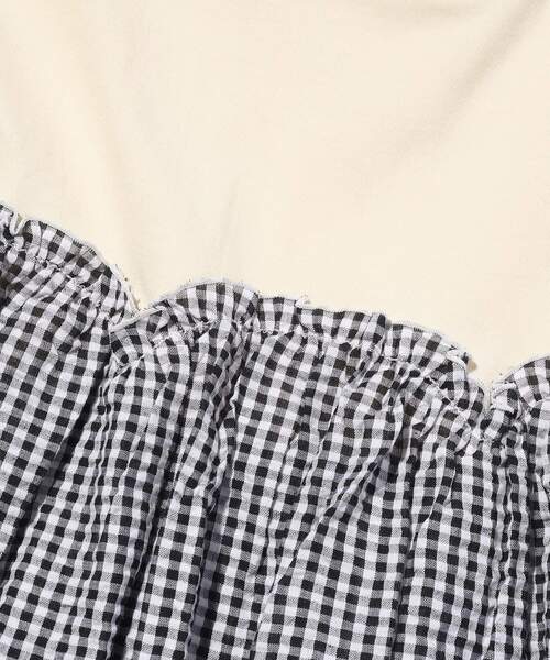 SHOO・LA・RUE（シューラルー）の「◆【110cm-140cm】アソート異素材ドッキングプルオーバー（Tシャツ/カットソー・キッズ・ライトパープル/アイボリー/サックスブルー/ブラック・11/12/13/14）」の10枚目の写真