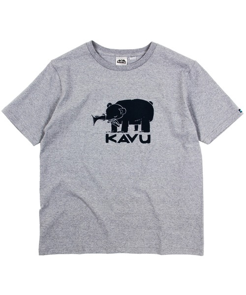 KAVU（カブー）の「KAVU/カブー Hai Bear Tee/ハイベアティー（Tシャツ/カットソー・メンズ・ヘザーグレー/ホワイト/ブラック/ネイビー・X-LARGE/LARGE/MEDIUM）」の3枚目の写真