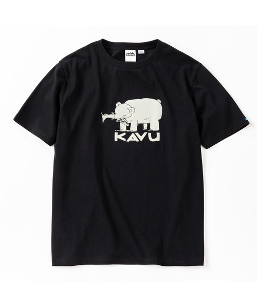 KAVU（カブー）の「KAVU/カブー Hai Bear Tee/ハイベアティー（Tシャツ/カットソー・メンズ・ヘザーグレー/ホワイト/ブラック/ネイビー・X-LARGE/LARGE/MEDIUM）」の11枚目の写真