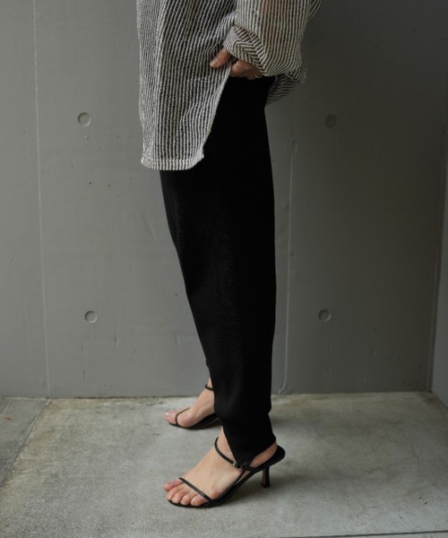 DROIT BELLO（ドロイトベロ）の「DROIT BELLO(ドロイトベロ) ニットジョグパンツ（その他パンツ・レディース・グレー/ブラック・F）」の7枚目の写真