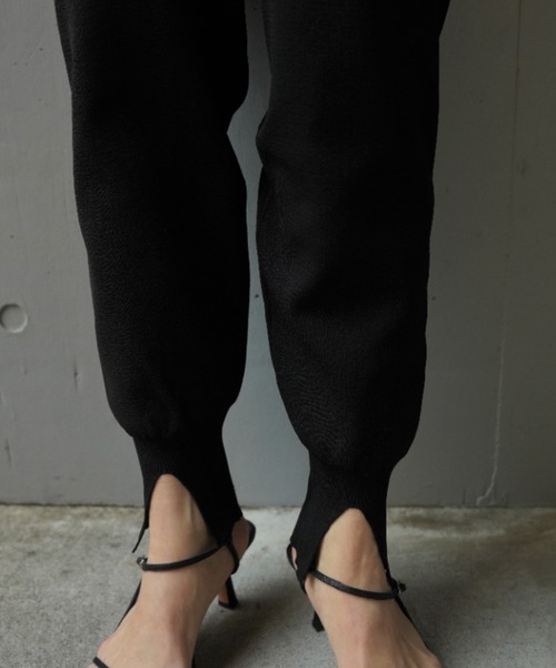 DROIT BELLO（ドロイトベロ）の「DROIT BELLO(ドロイトベロ) ニットジョグパンツ（その他パンツ・レディース・グレー/ブラック・F）」の9枚目の写真