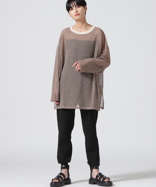 DROIT BELLO（ドロイトベロ）の「DROIT BELLO(ドロイトベロ) ニットジョグパンツ（その他パンツ・レディース・グレー/ブラック・F）」の11枚目の写真