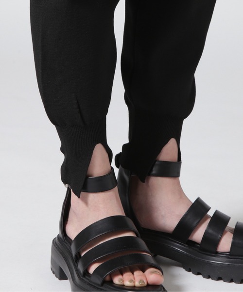 DROIT BELLO（ドロイトベロ）の「DROIT BELLO(ドロイトベロ) ニットジョグパンツ（その他パンツ・レディース・グレー/ブラック・F）」の16枚目の写真