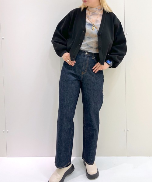 FOREVER 21（フォーエバー トゥエンティーワン）の「【FEMININE】袖ボリュームリブカーディガン（カーディガン/ボレロ・レディース・イエロー/ライトインディゴブルー/ピンク/ブラック系その他/ブラック・FREE）」の18枚目の写真