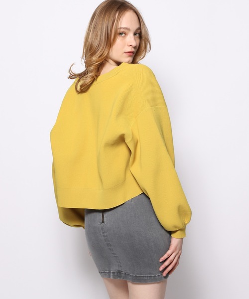 FOREVER 21（フォーエバー トゥエンティーワン）の「【FEMININE】袖ボリュームリブカーディガン（カーディガン/ボレロ・レディース・イエロー/ライトインディゴブルー/ピンク/ブラック系その他/ブラック・FREE）」の15枚目の写真