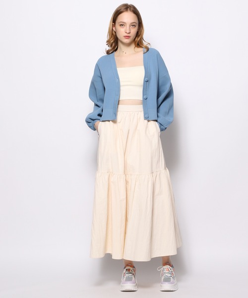 FOREVER 21（フォーエバー トゥエンティーワン）の「【FEMININE】袖ボリュームリブカーディガン（カーディガン/ボレロ・レディース・イエロー/ライトインディゴブルー/ピンク/ブラック系その他/ブラック・FREE）」の10枚目の写真