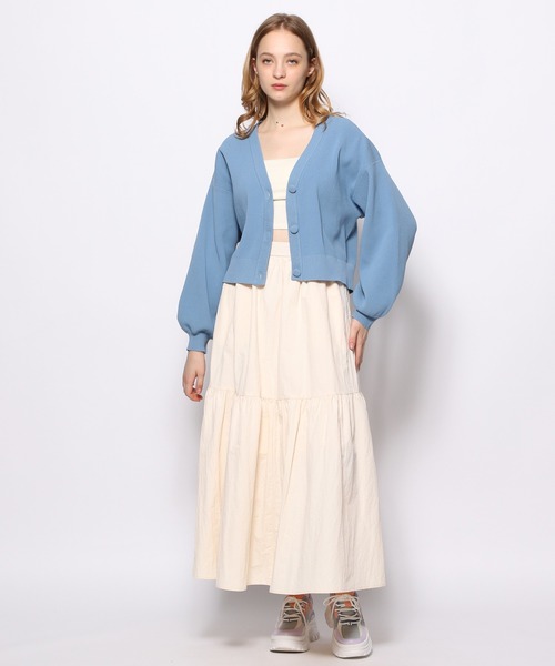 FOREVER 21（フォーエバー トゥエンティーワン）の「【FEMININE】袖ボリュームリブカーディガン（カーディガン/ボレロ・レディース・イエロー/ライトインディゴブルー/ピンク/ブラック系その他/ブラック・FREE）」の11枚目の写真