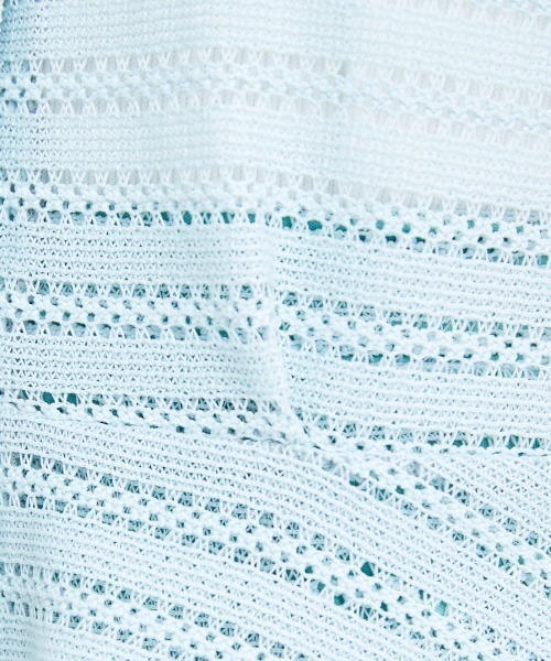 marun（マルン）の「＜大きいサイズ＞ クロッシェ調ショートカーディガン marun（カーディガン/ボレロ・レディース・ブラック/ミント/アイボリー・3L/LL/4L/5L/L）」の16枚目の写真